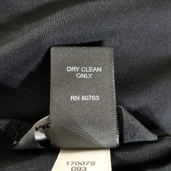 Moda International Black Backless Dress Size XXS Long Sleeve Bodycon Vintage USA - Picture 8 of 9